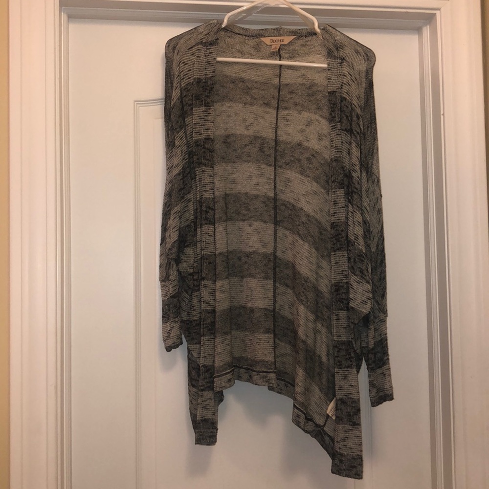 striped cardigan